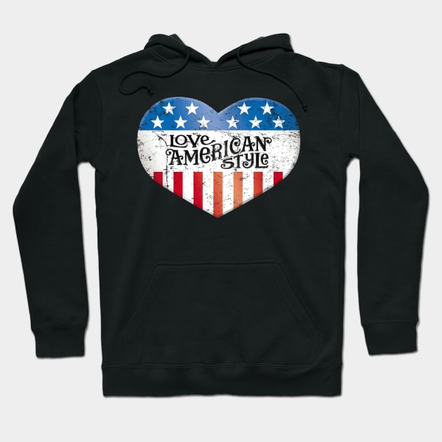 Love American Style Hoodie by MindsparkCreative